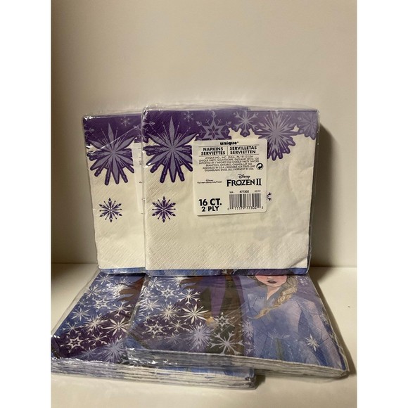 Frozen 2 Party Supplies Happy Birthday Bundle Decor Cups Tablecover Napkins Bags - Picture 7 of 12